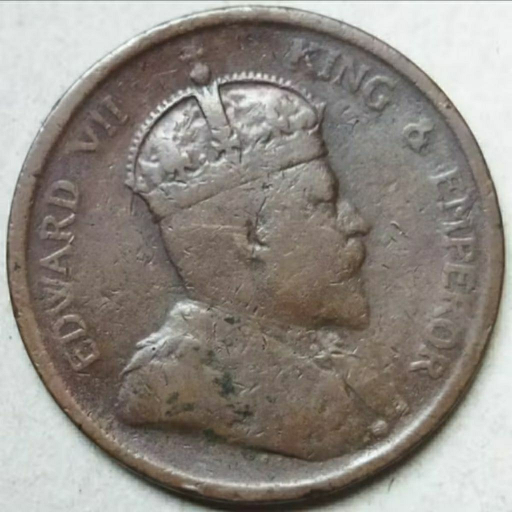 Koin One cent 1904 straits settlements Edward VII