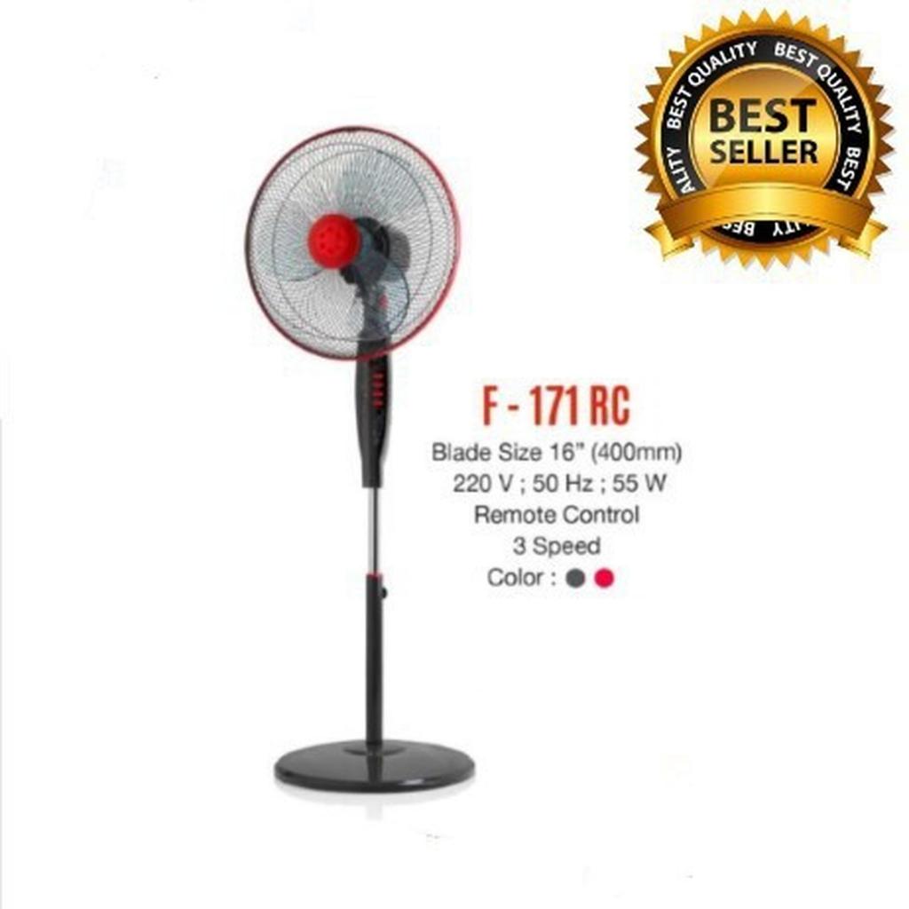 KIPAS Maspion F171RC Stand Fan 16" Remote Kipas Angin Berdiri Garansi