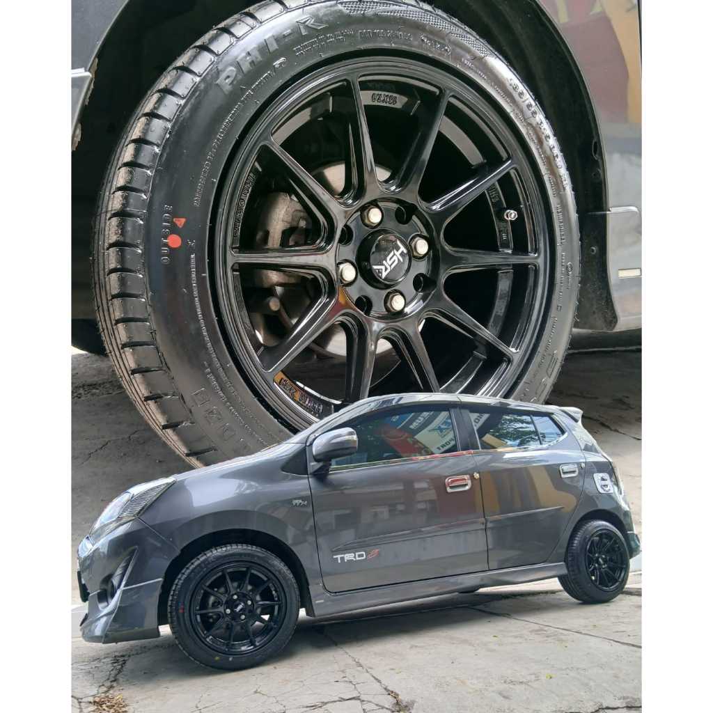 Paketan Velg Hsr Shinjuku Dan Ban R15 Untuk Mobil Agya Ukuran Ban 195 50 R15 Accelera Phi-r
