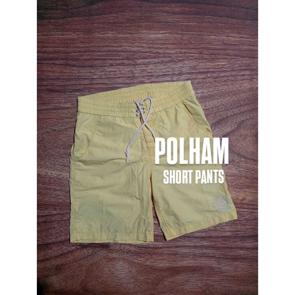 CELANA POLHAM SHORT PANTS ART BORDIR PRIA/UNISEX SECOND PRELOVED