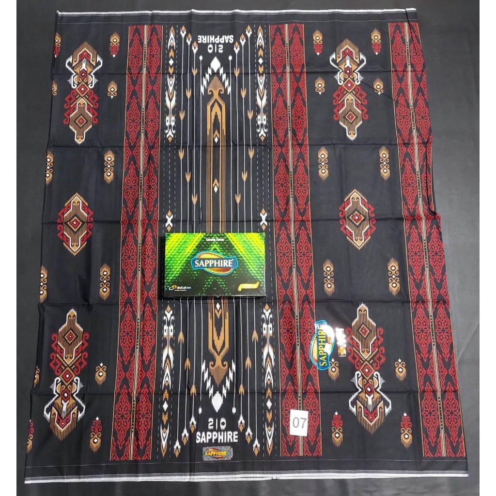 Sarung sapphire kembang spk ssl hitam | sapir spk ssl