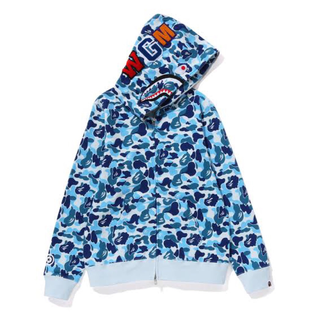Bape Marine Camo Full Zip Hoodie – Ladies