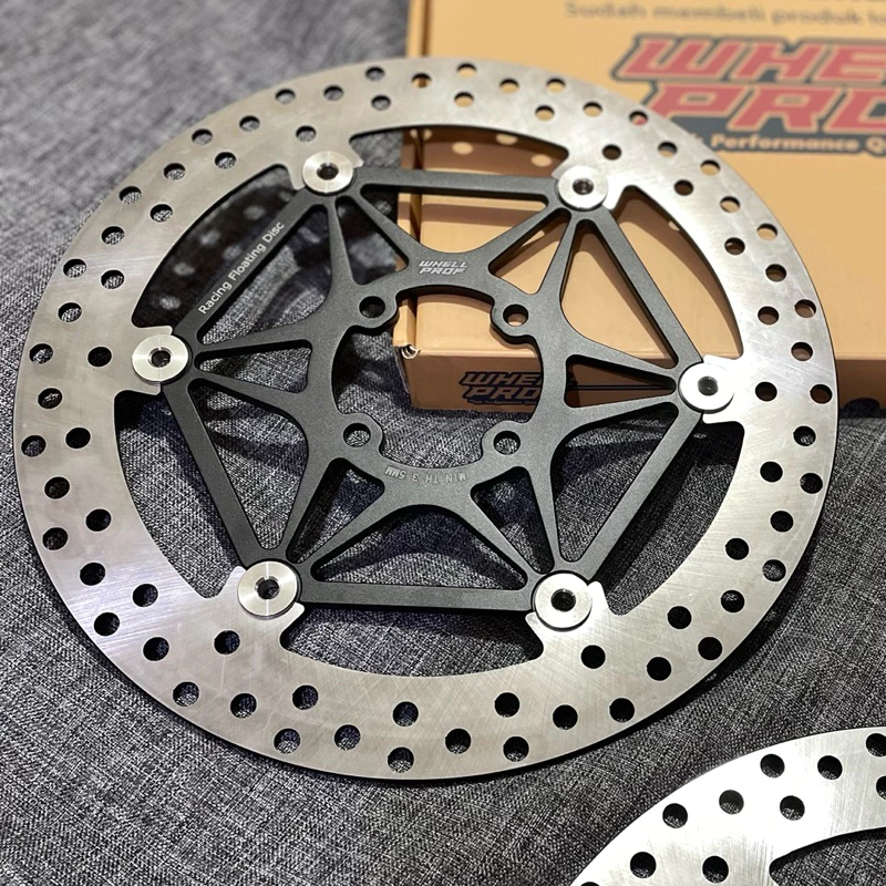 Piringan Cakram Rem Depan Jupiter Z MX Panigale Lubang 4 disc 300mm 320mm Hitam Merk Whellprof WP