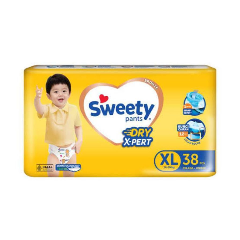 Pampers Sweety Bronze Ukuran XL38