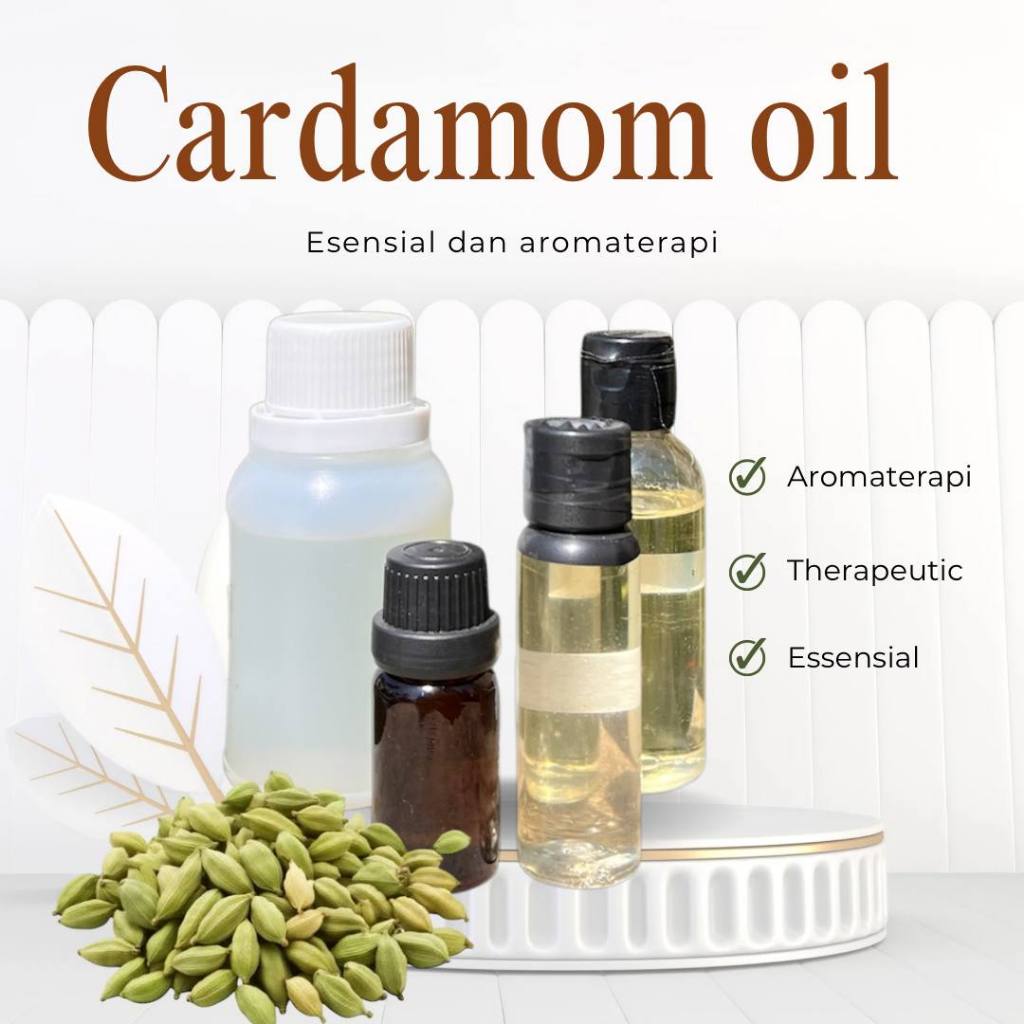 10-100ml Minyak atsiri kapulaga oil essensial aromatherapy essential therapeutic oil