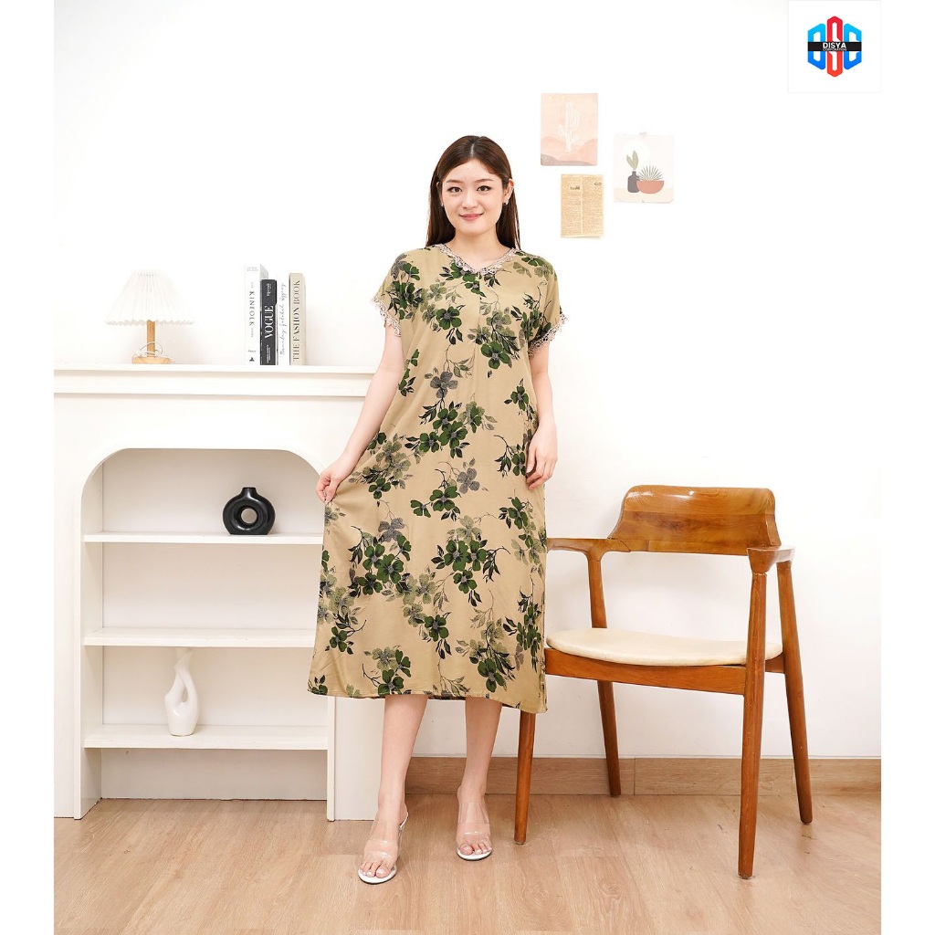 Daster Rayon jumbo busui kekinian ld 110 - 130