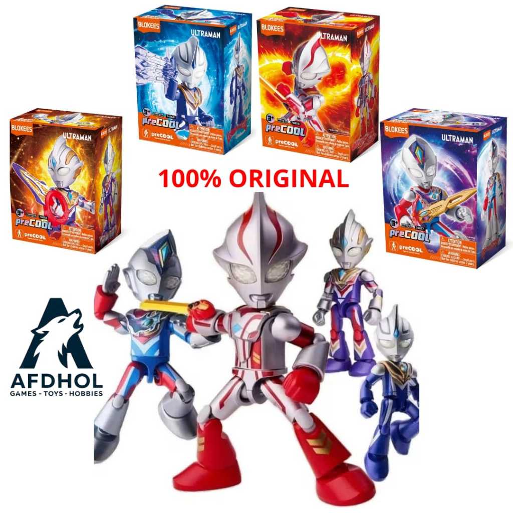 BLOKEES ULTRAMAN SERIES 3 2 1 PRECOOL EDITION MODEL KITS ACTION FIGURE ULTRAMAN TIGA MEBIUS DECKER T