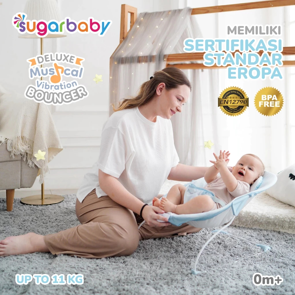 Sugar Baby Deluxe Musical Vibration Bouncer / Ayunan Bayi / Bouncer Bayi