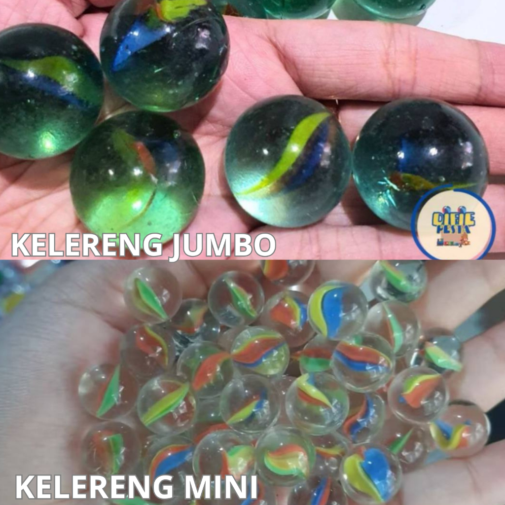 500GRAM KELERENG JUMBO DAN MINI /GUNDU/GULI