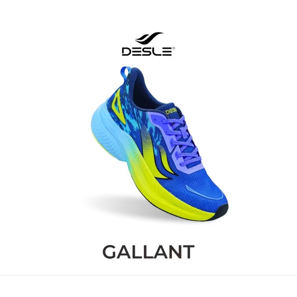 Sepatu Sneakers Pria Desle Gallant Biru Citrun Original