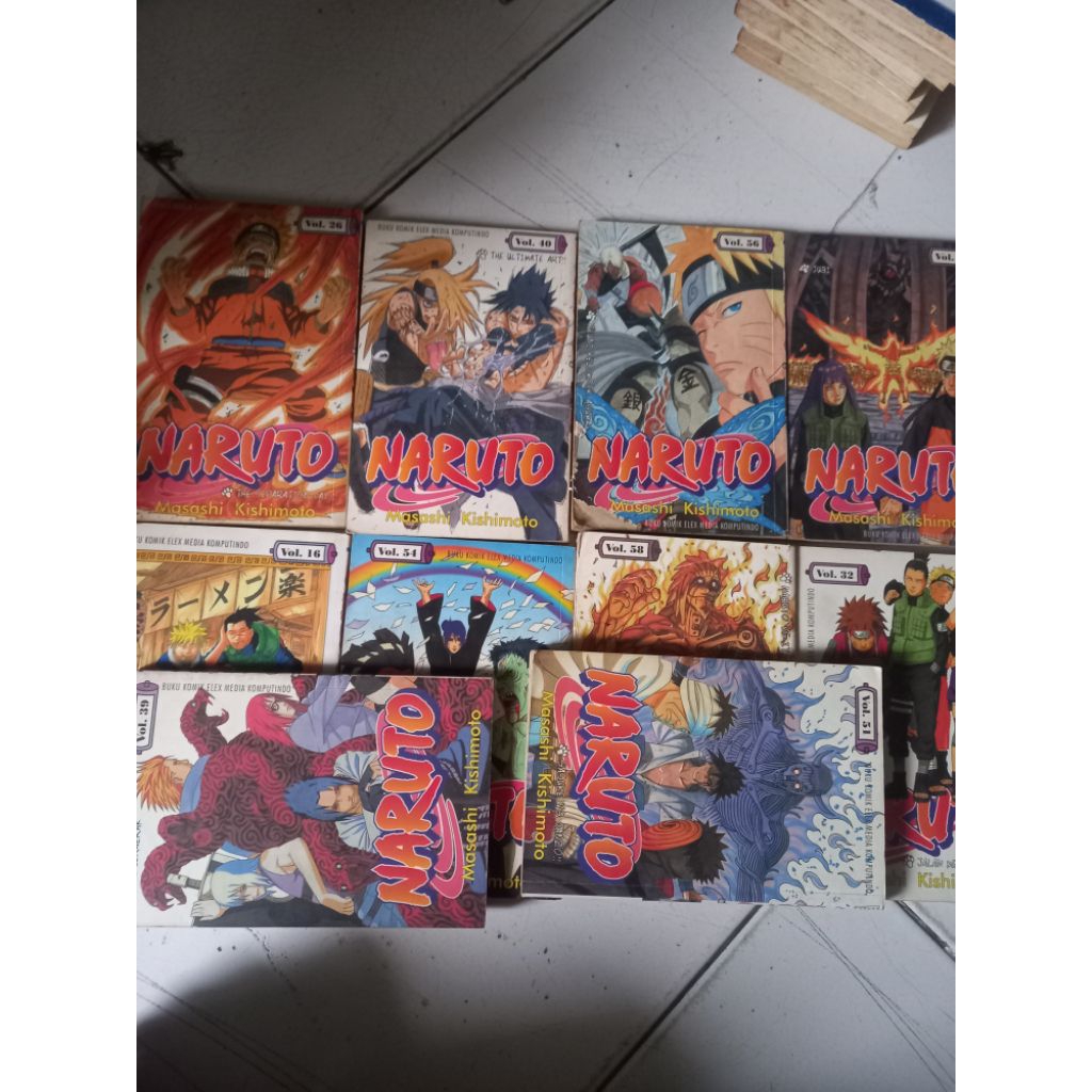 komik naruto bekas