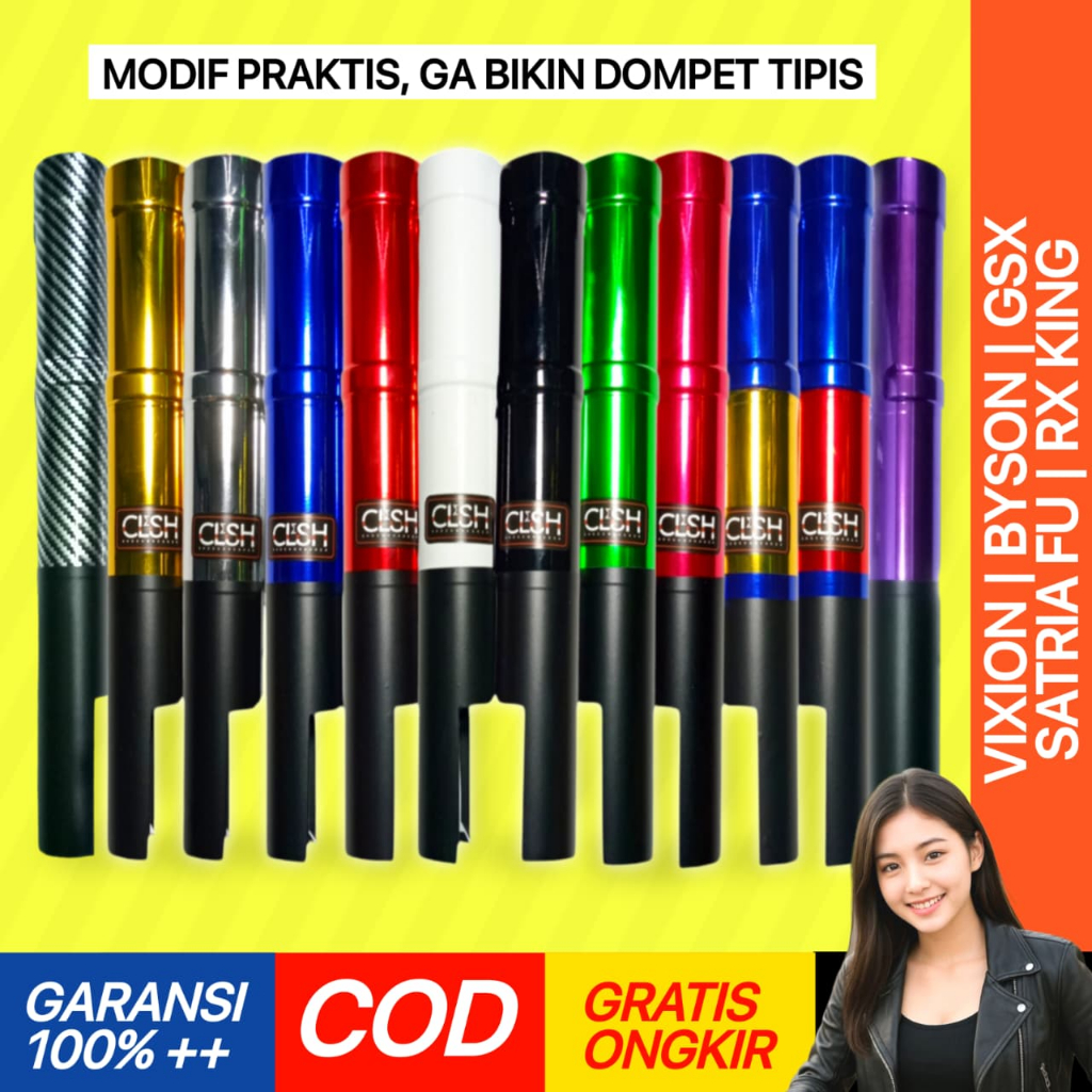 Shopizen Cover Shock Sok Skok Shok Depan Vixion Byson Gsx Satria Fu Rx King Old New Depan Atas Bawah