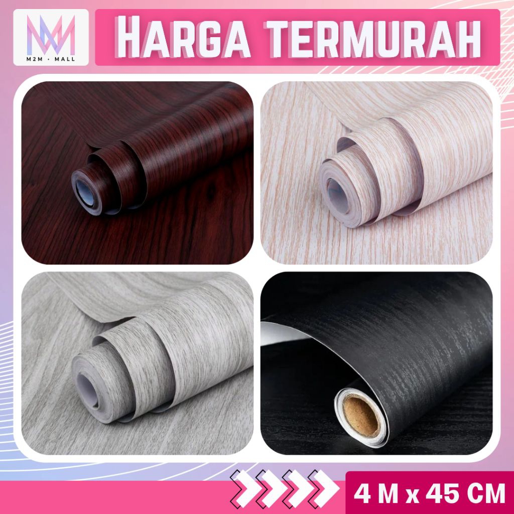Wallpaper Dinding Ruang Tamu Wallpaper Dinding Kamar Sticker Meja Motif Kayu Wallpaper Dinding Aesth