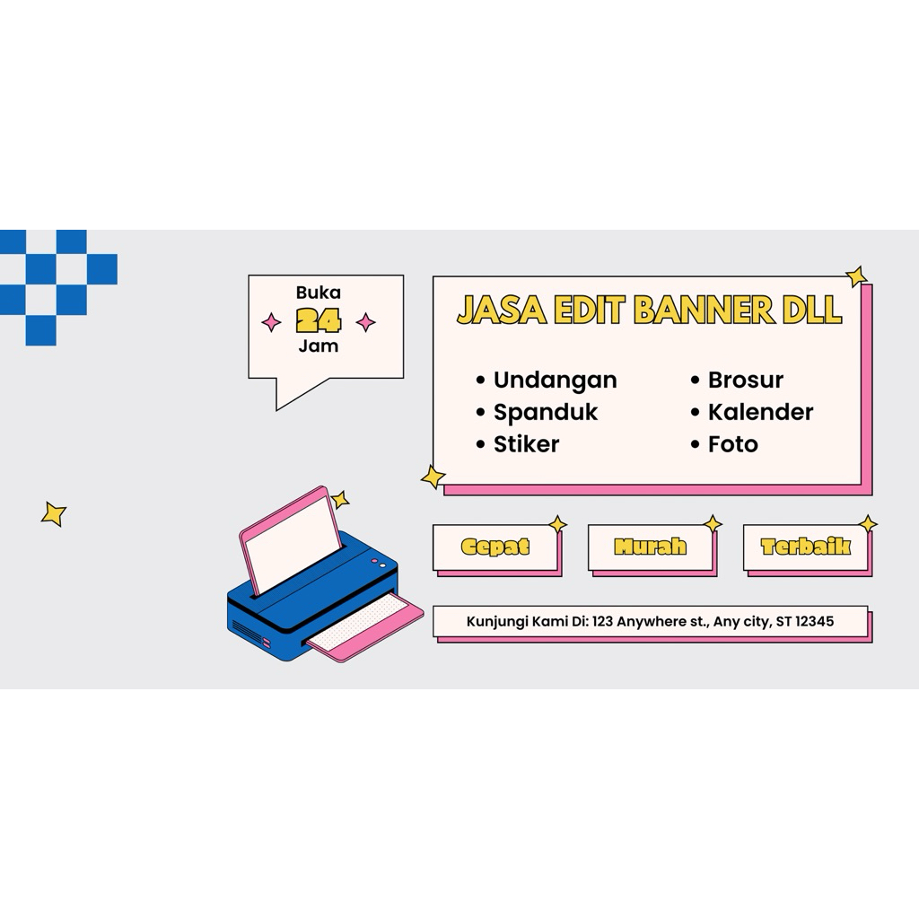 Jasa EDIT DESAIN BANNER JUAL PULSA/ KONTER