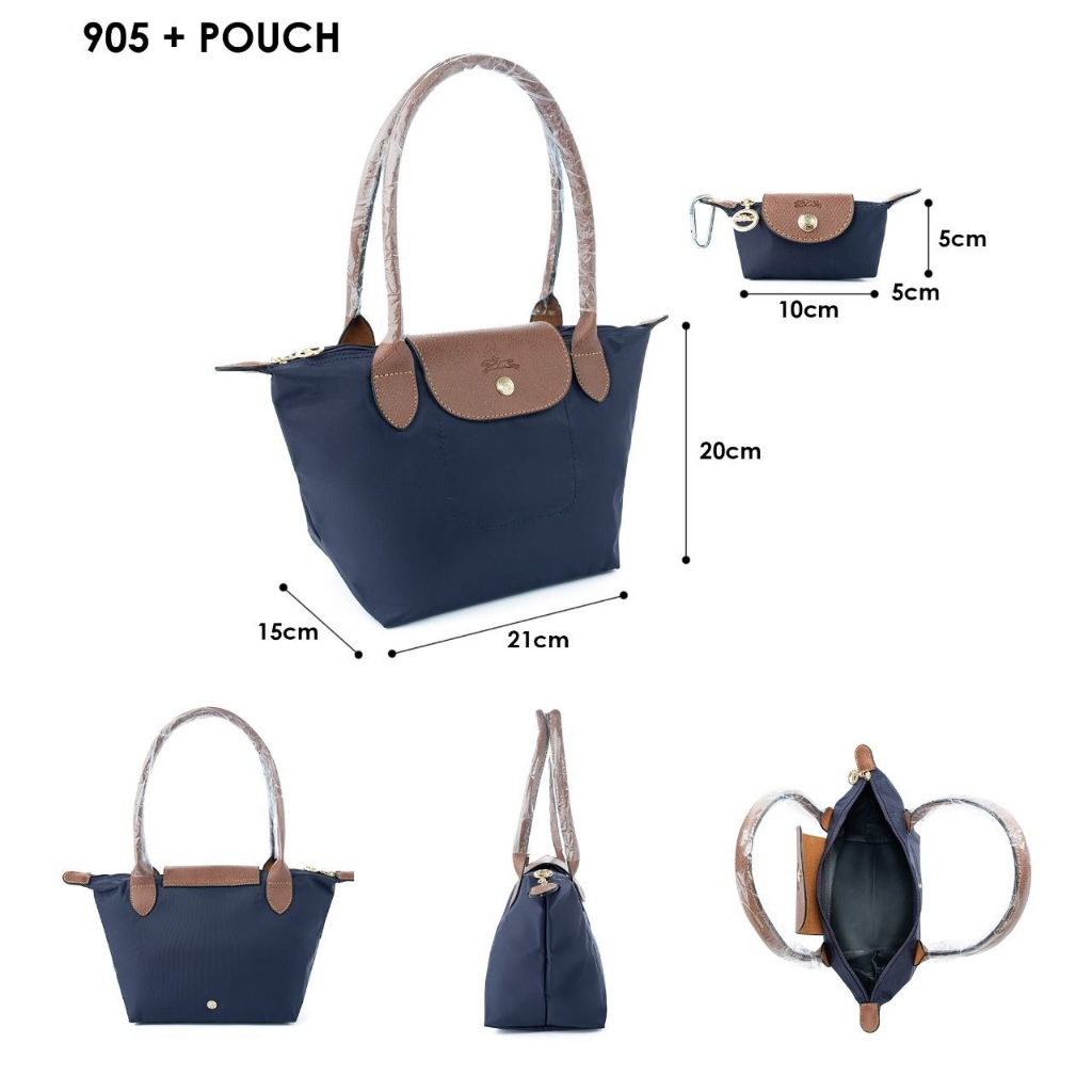 Tas Wanita + Pouch Tote Bag Nylon Waterproof Import Premium Korea Style