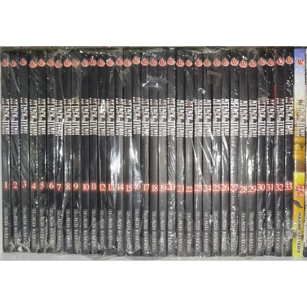 Komik Attack on Titan vol 1-34 set kolpri segel