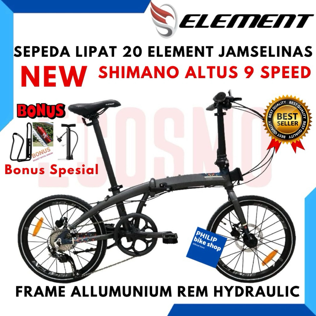 Sepeda Lipat 20 Element Ecosmo Jamselinas Terbaru