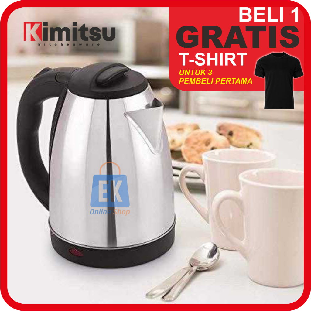 Teko Listrik Stainless KIMITSU KEK-2110 | Ketel Air Listrik | Teko Air Listrik | Ketel Listrik