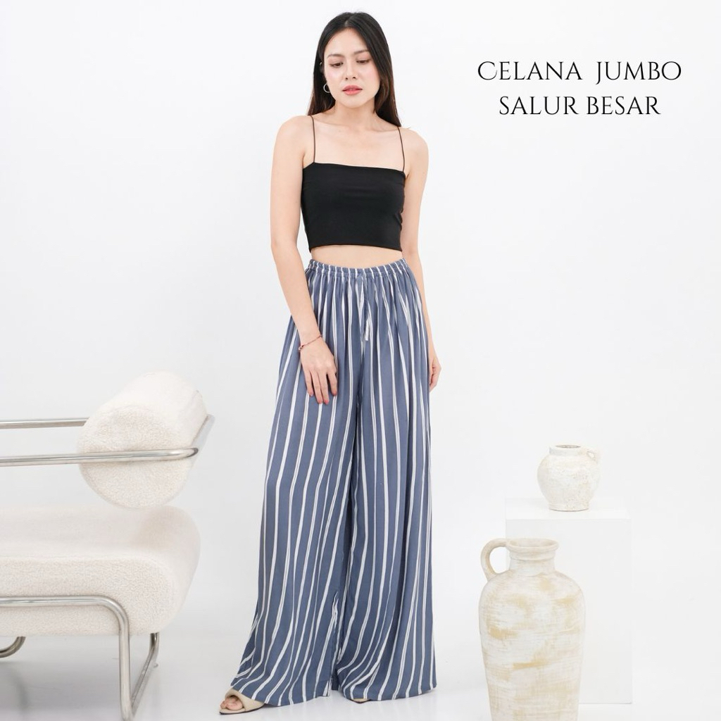 -CELANA JUMBO KULOT- |  LP 130 Celana rayon bali | Celana kulot wanita | Kulot big size