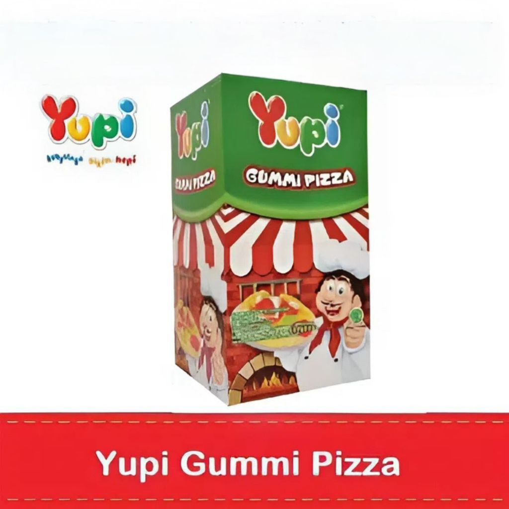 PERMEN YUPI GUMMI PIZZA BOX isi 12pcs