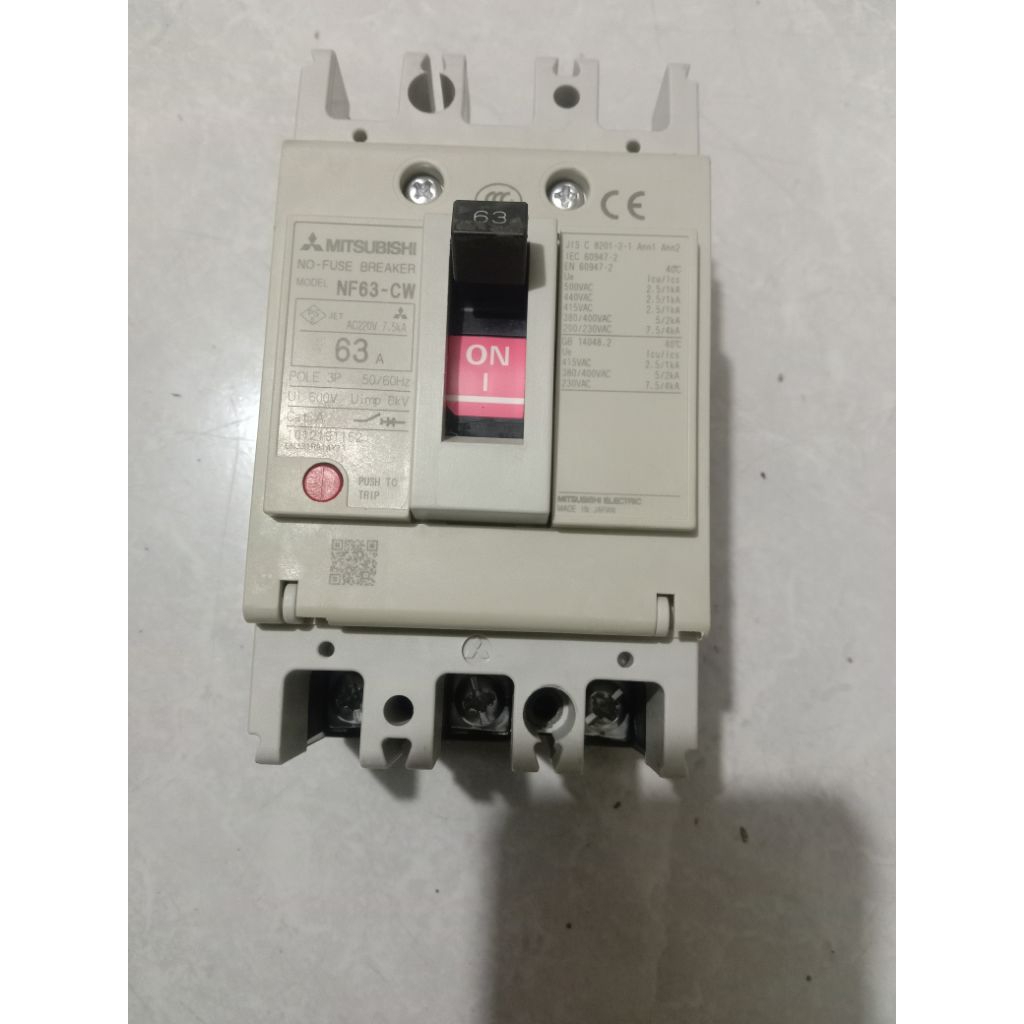 mccb Mitsubishi 3p 63a