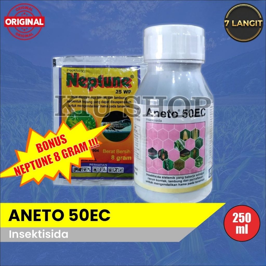 Grosir / ANETO 50 EC - 250ml / Insektisida Kontak, Lambung, Pernafasan Hama Wereng Padi / Fipronil