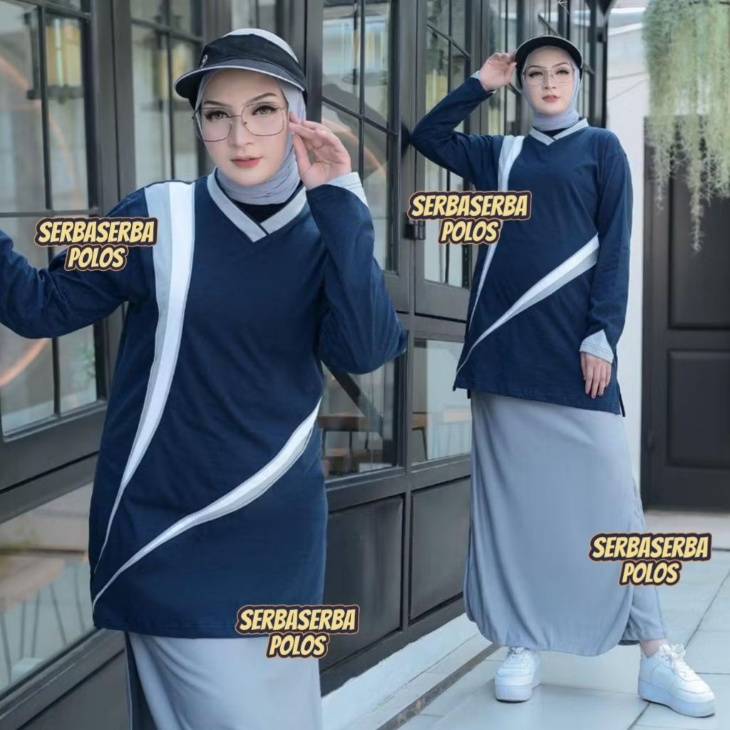 Setelan Olahraga Muslimah / Setelan Muslimah Syar'i / Setelan Olahraga Guru Rocella / Seragam Muslim