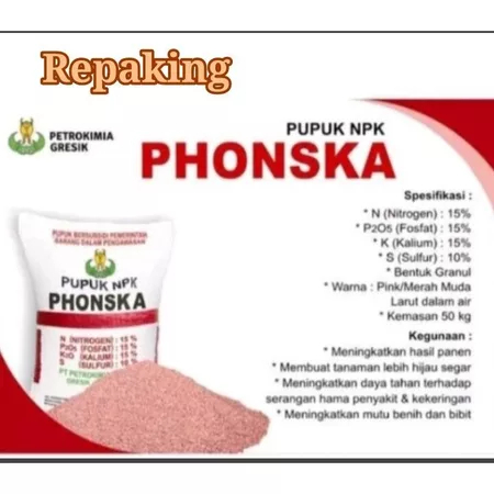 Pupuk Tanaman Phonska Repack 3kg Pupuk Phonska Merah Asli NPK Granul