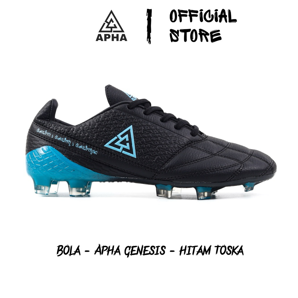 APHA - Sepatu Bola Apha Genesis FG Hitam Toska