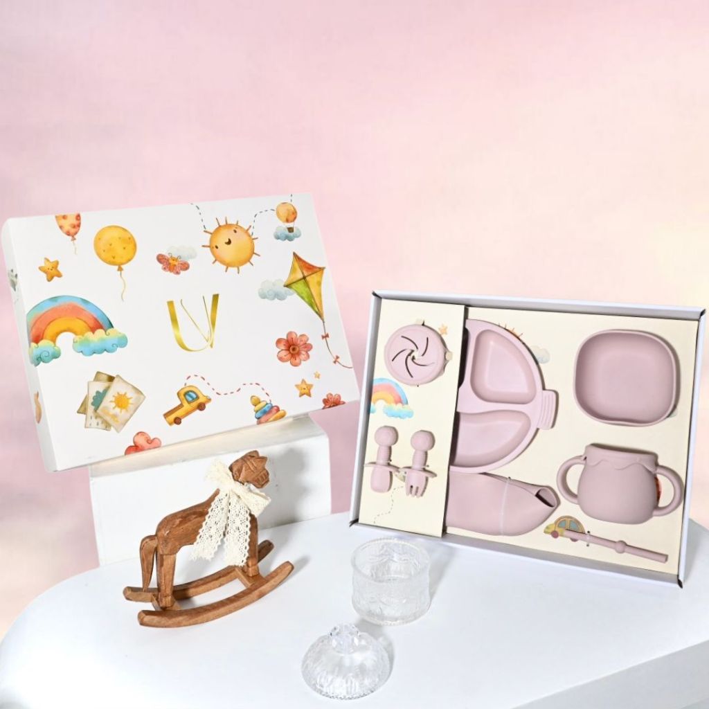 Luvry - Hampers Newborn Set Premium / Hampers Bayi / Hampers Set Makan Anak Anak / Set Alat Makan
