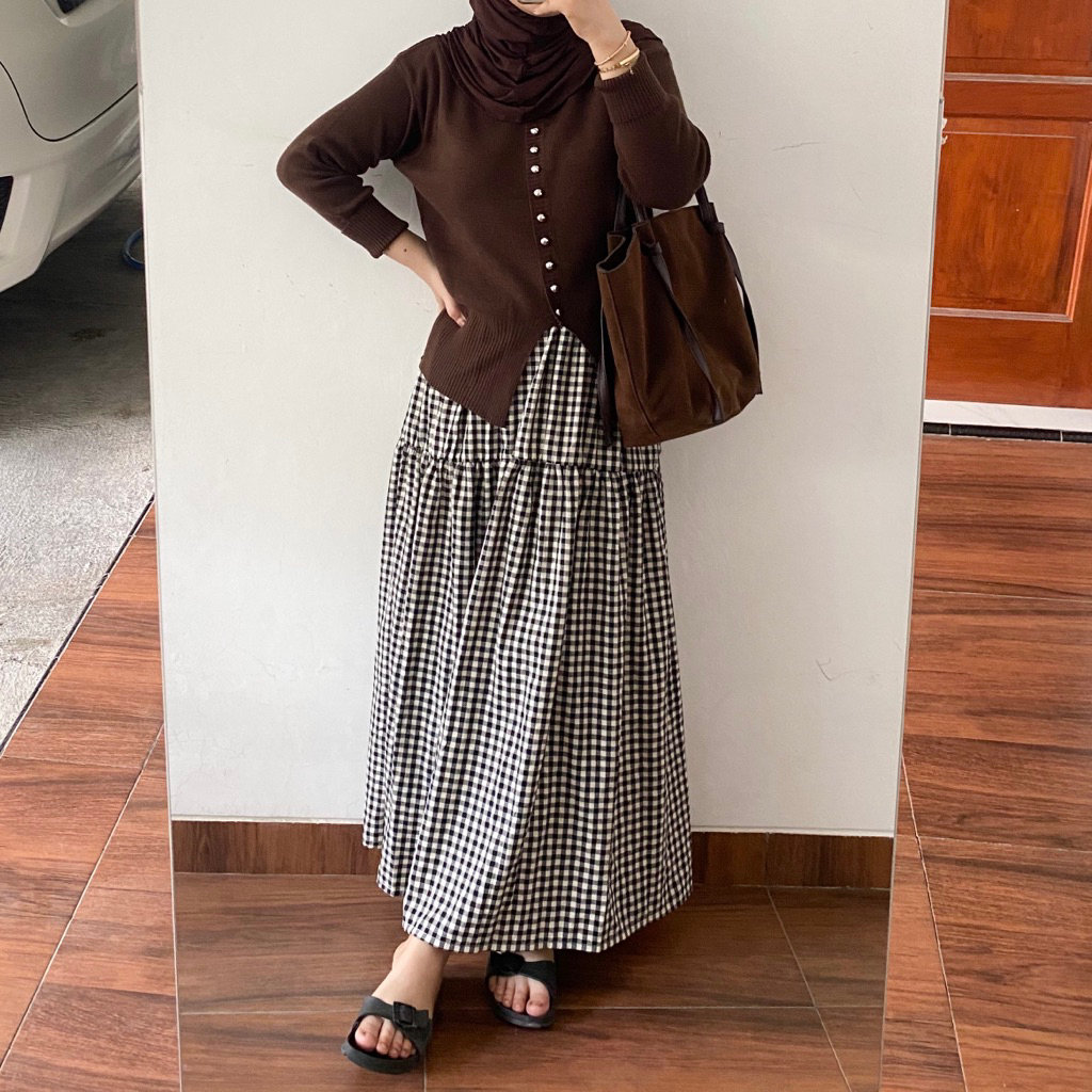 NEW NEW NEVAA.ID Gingham skirt Mahara Skirt rok gingham rok