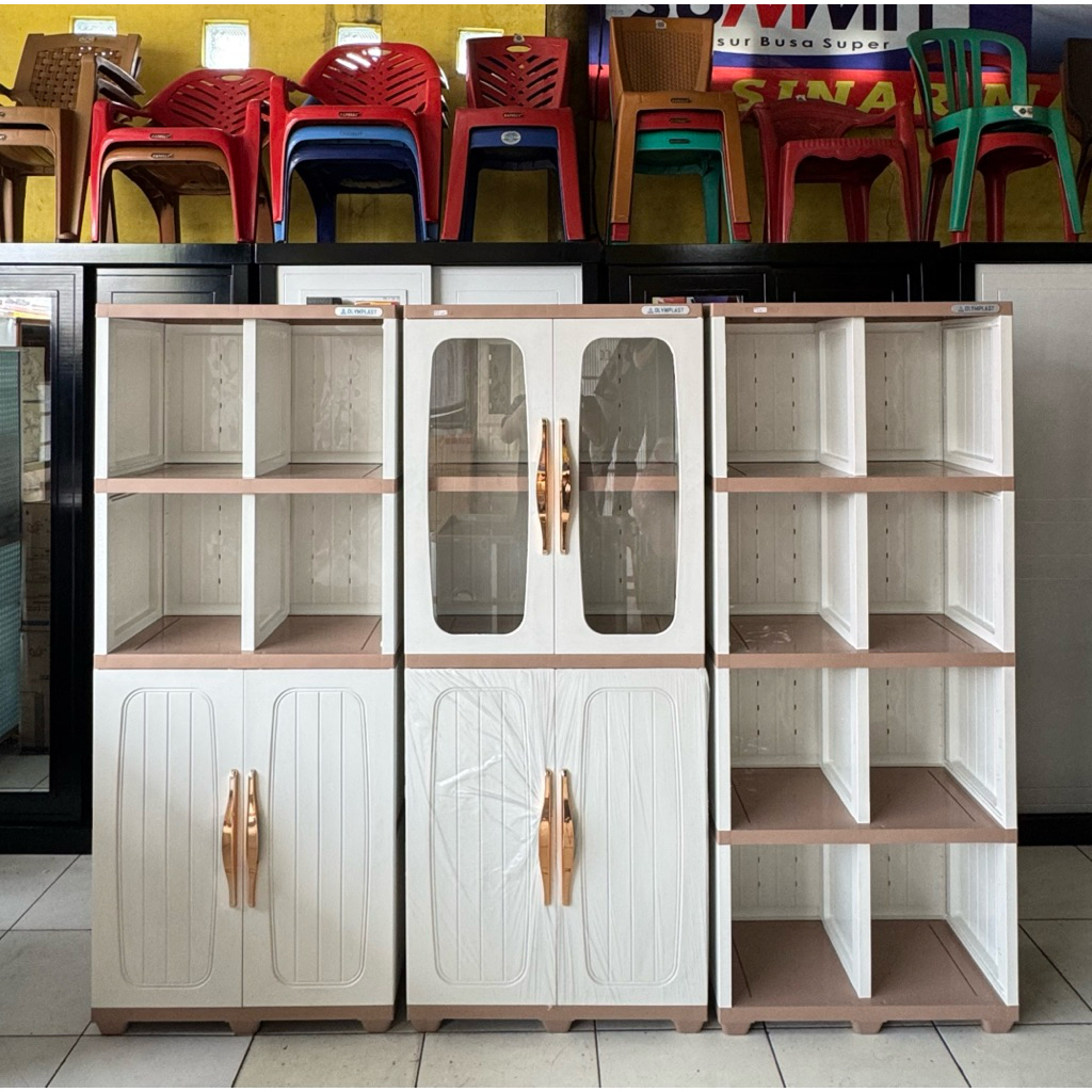 Lemari Plastik / Rak Buku Plastik Olymplast BCO