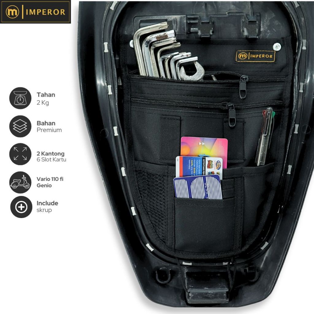 Vario 110Fi Tas Motor dan kantong Jok Motor Vario 110 Fi