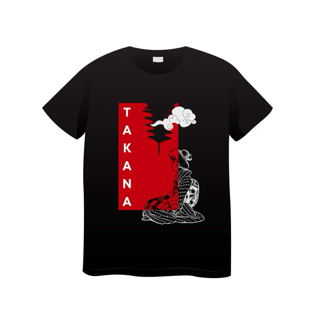 KAOS DISTRO premium TAKANA APPAREL COTTON 24s BRAND LOKAL KAOS COWOK PREMIUM