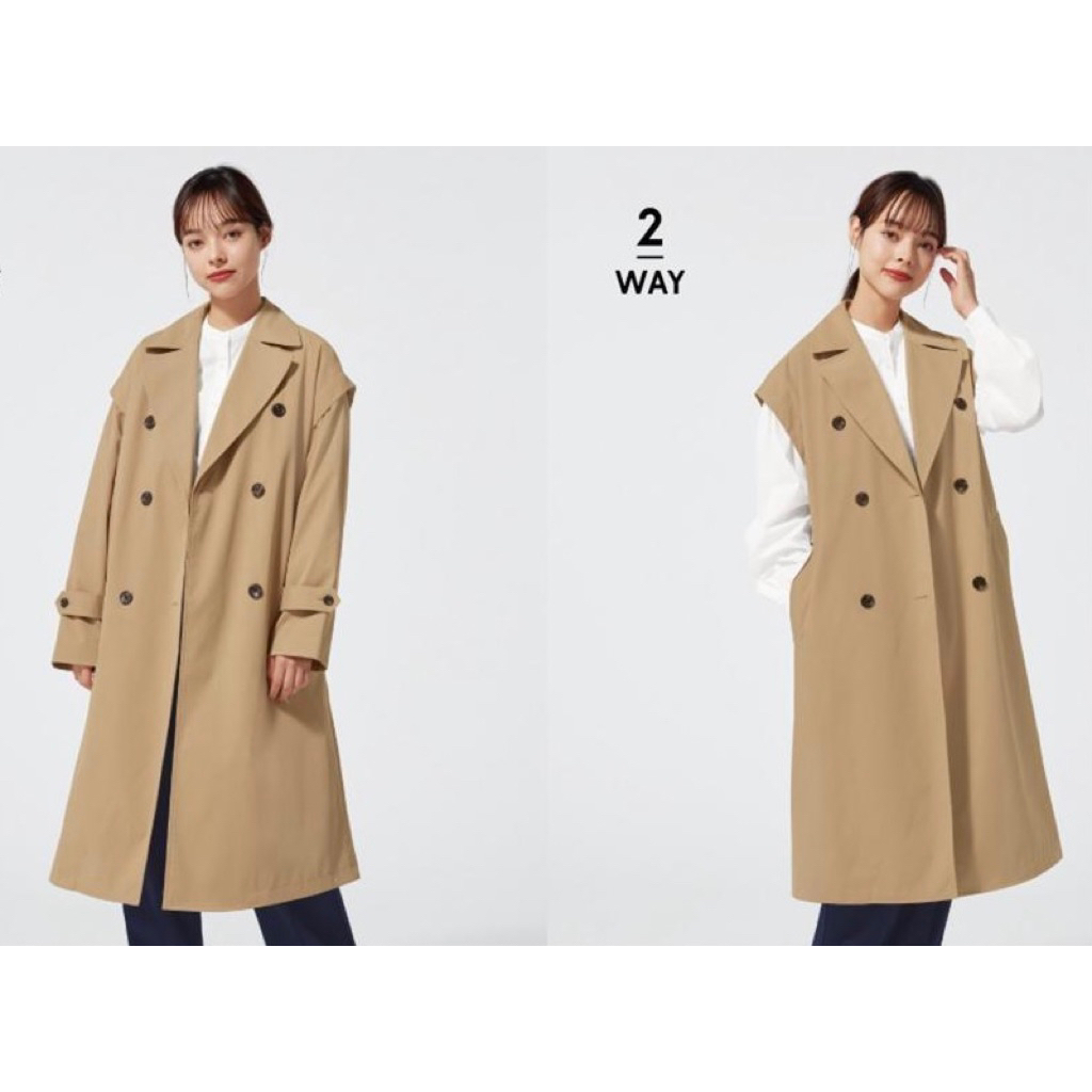 Coat Branded Uniqlo 2in1 (Tag lengkap) / Coat Uniqlo / Coat Kutung