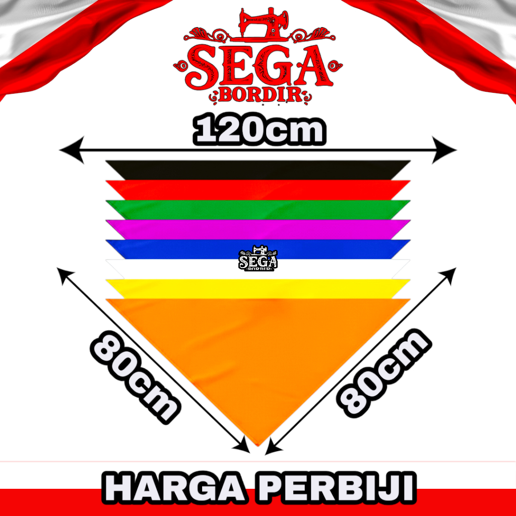 Syal slayer segitiga polos | kain segitiga polos untuk dewasa