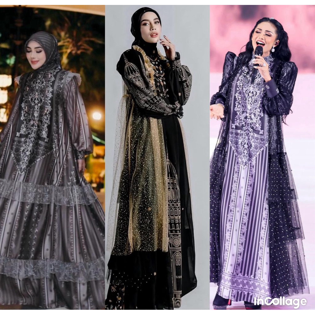 SHELLASAUKIA GAMIS STORE TERBARU  NEW PREMIUM MONOGRAM