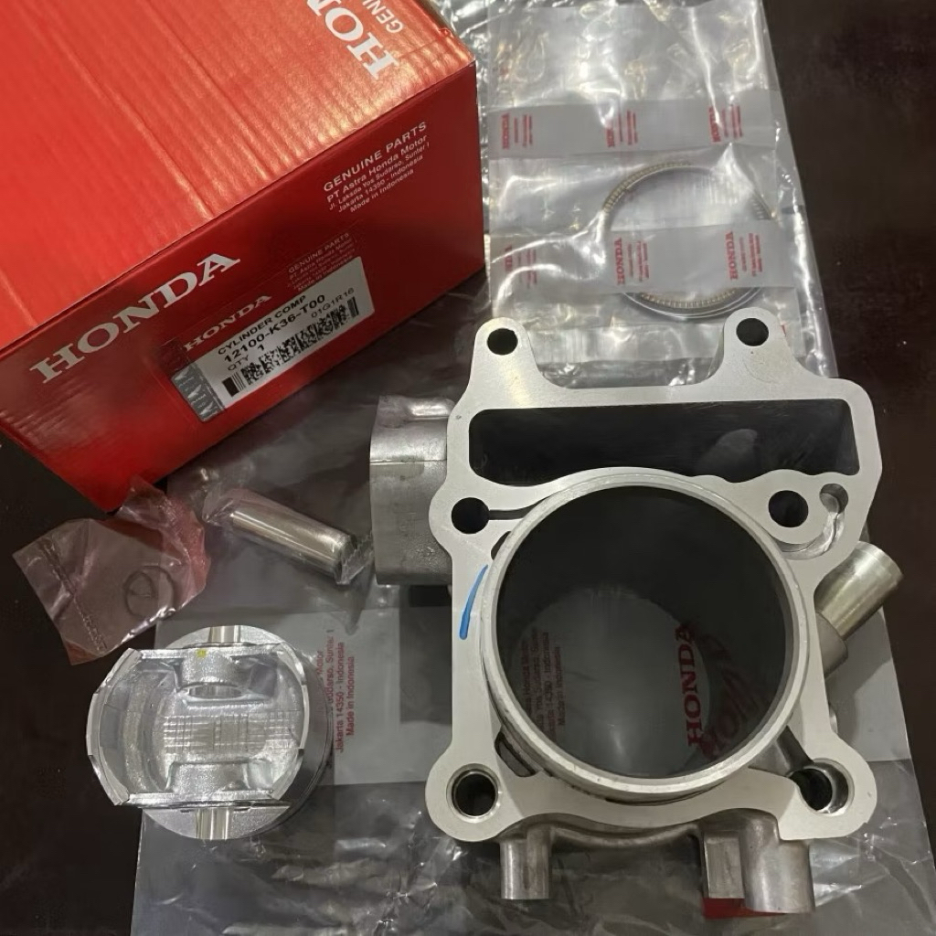 K59 K36 SILINDER BLOK CYLINDER BLOCK SEHER PISTON RING PEN HEAD VARIO 150 FI ESP LED NEW BARU F1 KZY