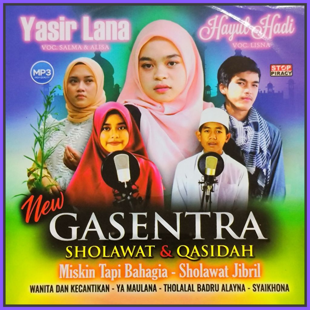 Kaset MP3 Audio Lagu Religi Islami Sholawat Qosidah Dangdut Koplo Gasentra Album Pilihan Terviral