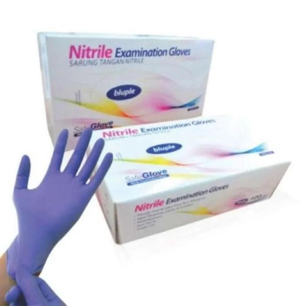 Handscoon nitrile Safe Glove ukuran S