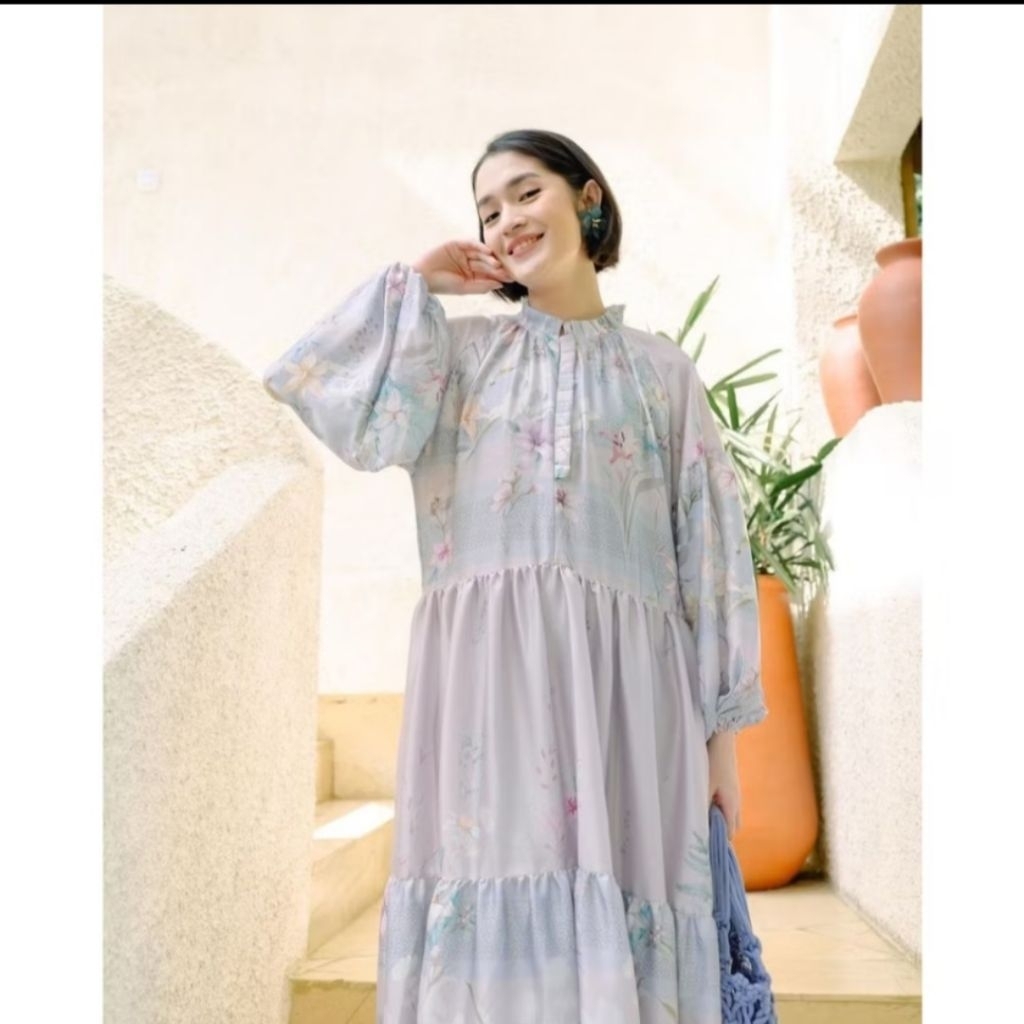 voila lilac midi dress haidee & orlin (preloved)