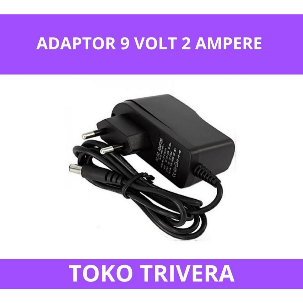ADAPTOR 9VOLT 2 AMPER