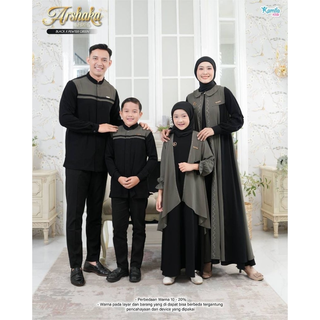 (Po Wajib Dp) Sarimbit Keluarga Arshaka Raya Series Family Set Kamila Kids