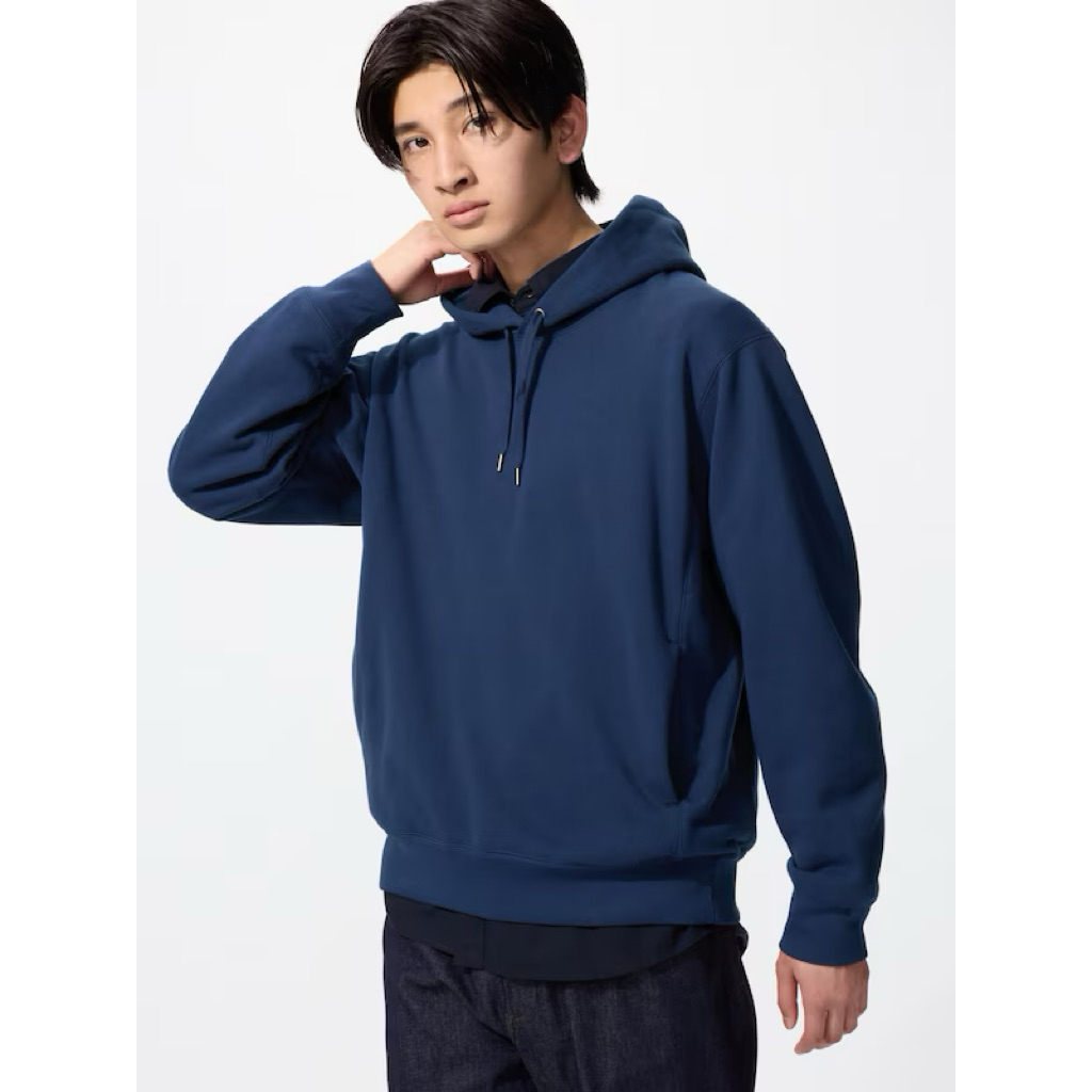 UNIQLO Jaket Hoodie Sweat Pullover Polos Sweatshirt Jacket Lengan Panjang Jumbo XXL 3XL ORIGINAL