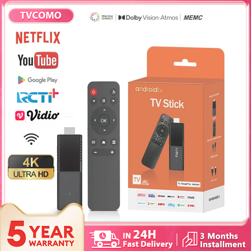 TV Stick 4K HD M98 Set Top Box Android 12 Smart WiFi – 8GB RAM 128GB ROM – Support Netflix, YouTube,