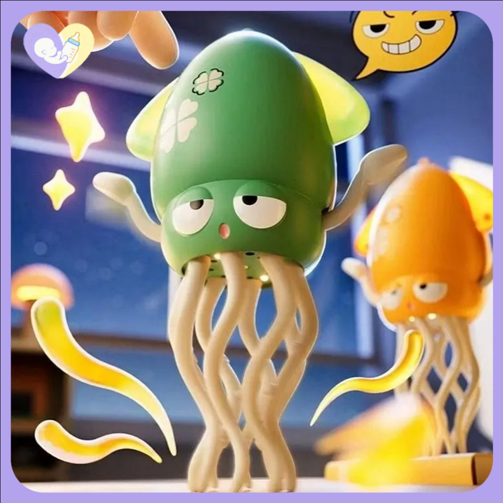 Mainan Anak Viral Gurita Menari Berjalan Dancing Squid Lampu Pancingan Tahan Banting Sni Abs / Mainan Anak