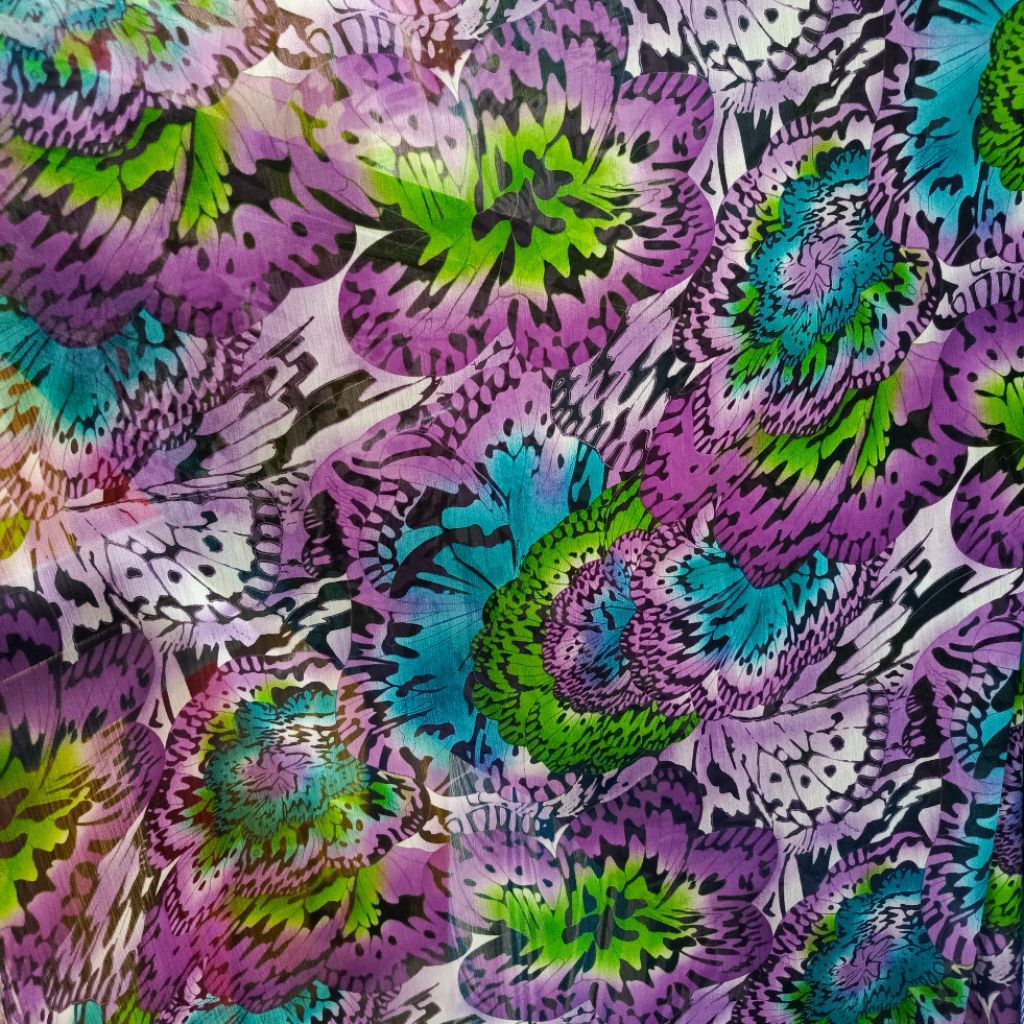 Kain sifon silky - kain sifon polos - kain sifon yoryu - kain sifon crinkle - kain sifon motif - kai