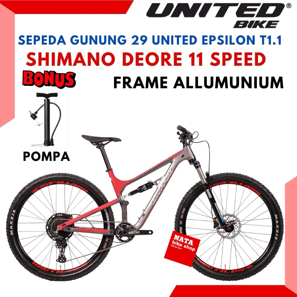 Sepeda Gunung MTB 29 United Epsilon T1.1 Terbaru