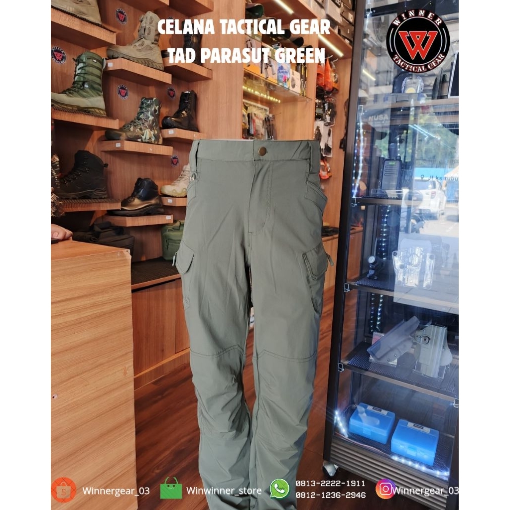 Celana Tactical Gear tad parasut green