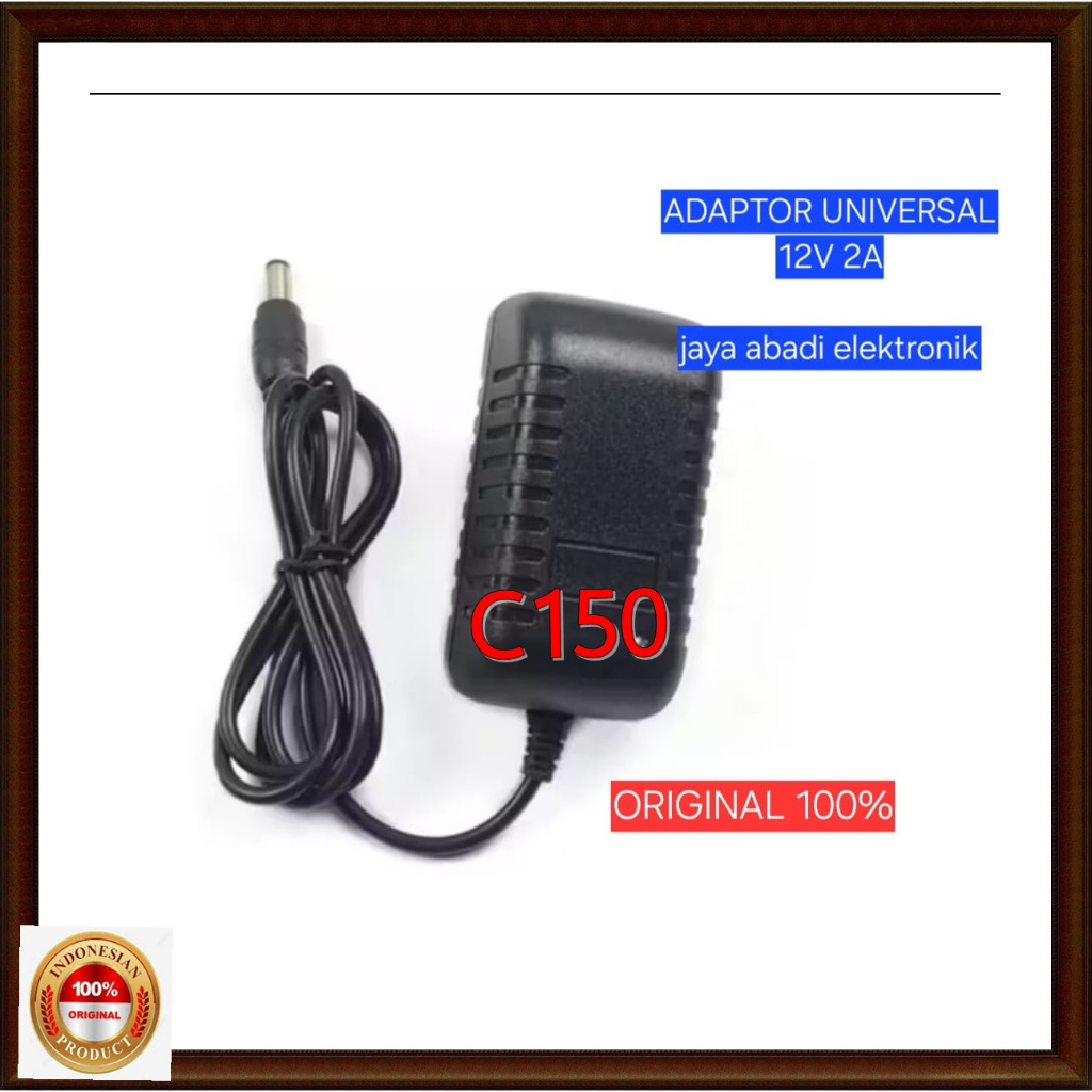 C150 100% ORI H20 Compatibel 5.5mm 2.1 mm Adaptor Multifungsi DC 12V 2A VOLT ADAPTER POWER COLOKAN L